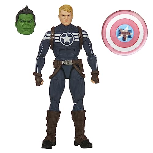 Marvel Legends Series Marvel Comics Commander Rogers 6-Inch Collectible Action Figures, Toys for Ages 4 and Up