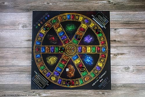TRIVIAL PURSUIT: Marvel Cinematic Universe Ultimate Edition | Collectible Trivia Board Game Featuring 6 Infinity Stone Location Movers and 1800 Questions from MCU Phases 1-3