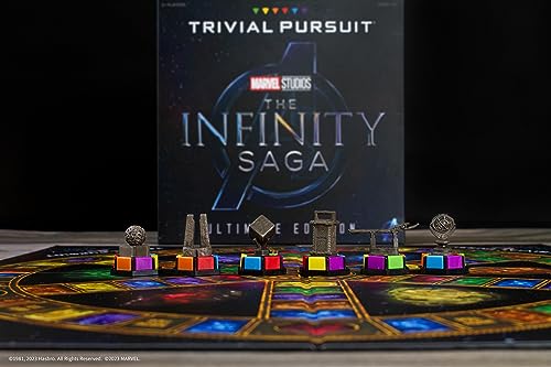 TRIVIAL PURSUIT: Marvel Cinematic Universe Ultimate Edition | Collectible Trivia Board Game Featuring 6 Infinity Stone Location Movers and 1800 Questions from MCU Phases 1-3