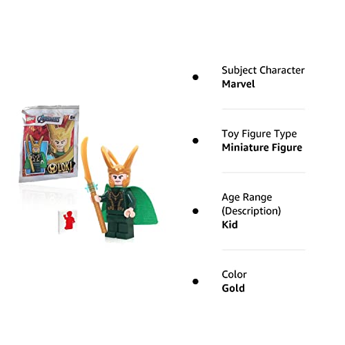 LEGO Marvel Super Heroes Avengers Wrath of Loki Minifigure - Loki with Gold Staff (76152)