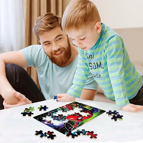 NEILDEN Disney Jigsaw Puzzles, 60 Pieces Puzzles for Kids Ages 4-8,Learning Educational Puzzles for Children Girls and Boys,Packed in Tin Box,Puzzle Size:9.2"X5.9" (