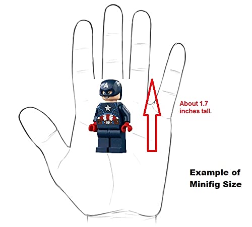 LEGO Superheroes: Loki Minifigure with Scepter and Tesseract and Additional Blue Cape - Ages 6+ (1 pcs)