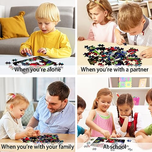 NEILDEN Disney Jigsaw Puzzles, 60 Pieces Puzzles for Kids Ages 4-8,Learning Educational Puzzles for Children Girls and Boys,Packed in Tin Box,Puzzle Size:9.2"X5.9" (