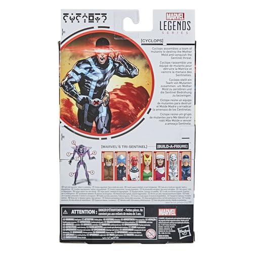 Marvel Hasbro Legends X-Men Series 6-inch Collectible Cyclops Action Figure Toy, Premium Detail and 2 Accessories, Ages 4 and Up