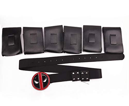 Deadpool Rulercosplay Game Cosplay Mask, Belts and Sword Belt (Waist Belt)