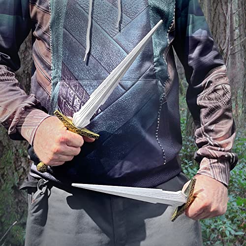 18'' Long Foam Dagger Set Loki God of Mischief for Cosplay Halloween Costume Prop Rust Full Size