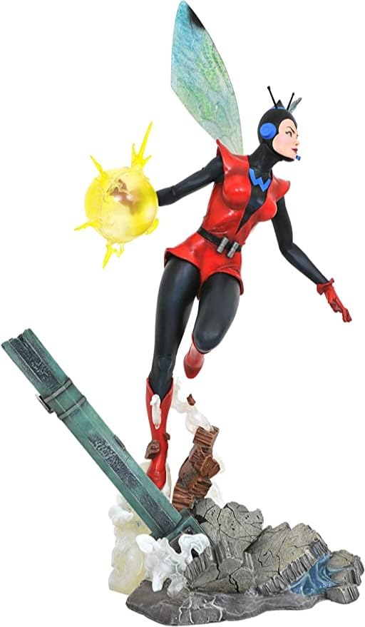 Diamond Select Toys Marvel Gallery: Wasp PVC Statue, Multicolor, 13 inches