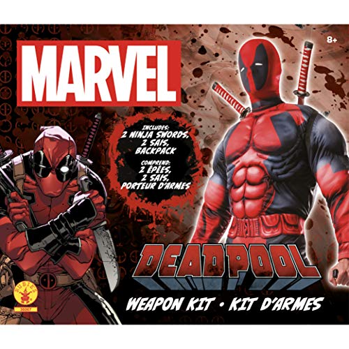 Rubie's mens Classic Deadpool Weapon Set,Black/Red,Weapon Kit
