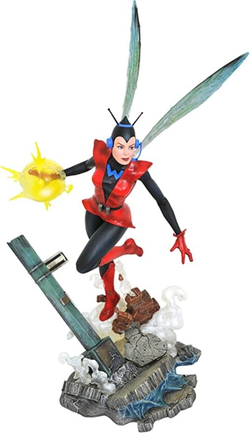 Diamond Select Toys Marvel Gallery: Wasp PVC Statue, Multicolor, 13 inches