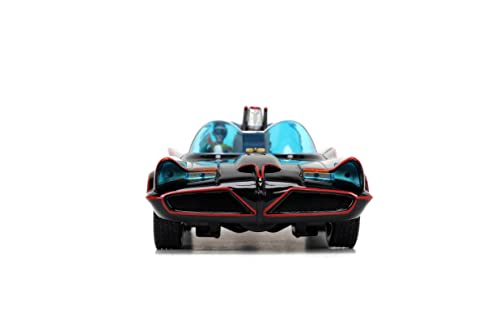 DC Comics 1:24 Classic TV Series Batman Batmobile Die-Cast Car & 2.75" Batman, Robin, Penguin, & The Joker Figures