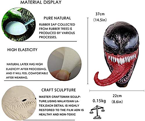 Waylike Scary Mask Latex Cosplay Costume Party Accessories For Novelty Halloween Masks