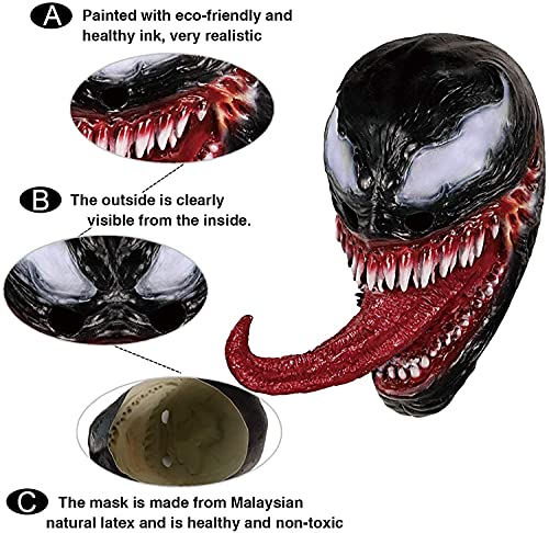 Waylike Scary Mask Latex Cosplay Costume Party Accessories For Novelty Halloween Masks