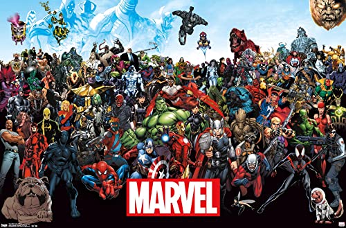 Trends International Marvel-the Lineup 15 Premium Wall Poster, 22.375" x 34"