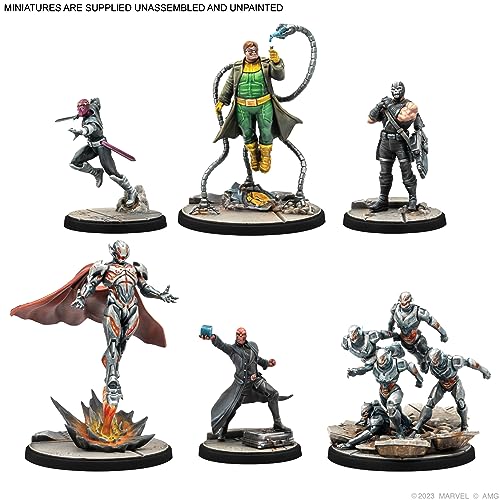 Marvel: Crisis Protocol Earth's Mightiest CORE Set - Iconic Heroes & Villains for Epic Battles! Tabletop Superhero Game, Ages 14+, 2 Players, 90 Minute Playtime, Made by Atomic Mass Games