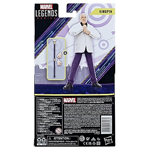 Marvel Legends Series Kingpin, Hawkeye Collectible 6-Inch Action Figures, Ages 4 and Up