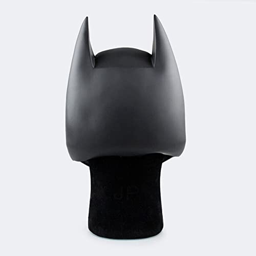Men's Super Hero Bat Mask Knight Full Head Helmet Latex Black Headgear Halloween Costume Accessory Masque Role Play Props