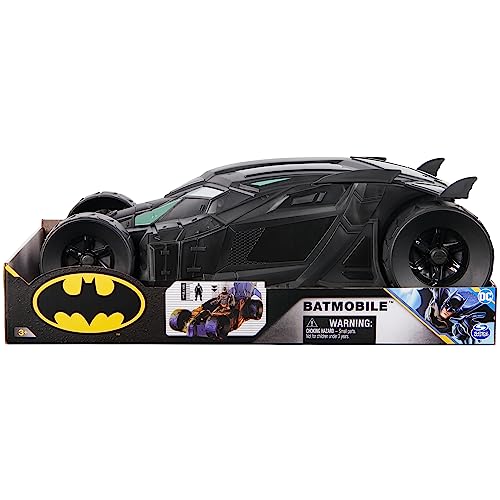 DC Comics, Batmobile, 12-inch Batman Toy Car, Collectible Toys for Boys and Girls Ages 4+
