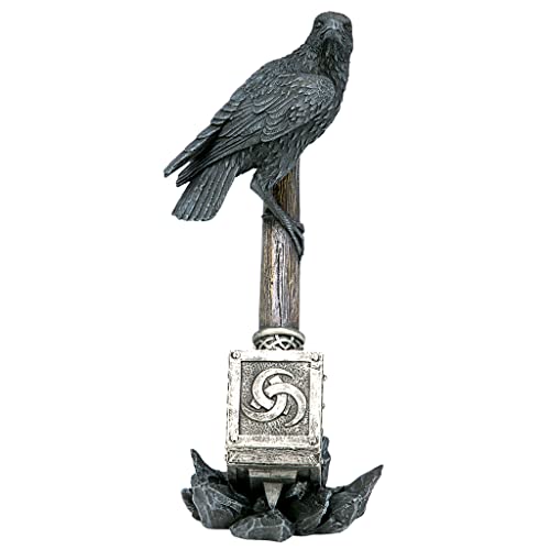 Design Toscano Raven Guardian of Thor's Thunder Hammer Statue