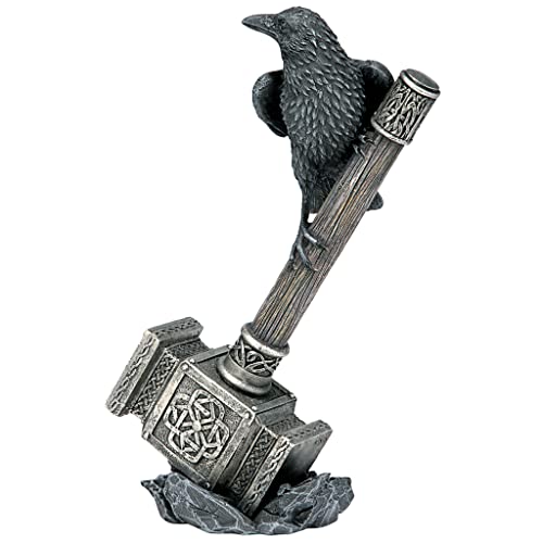 Design Toscano Raven Guardian of Thor's Thunder Hammer Statue