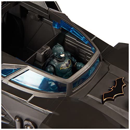 DC Comics, Crusader Batmobile Playset with Exclusive 4-inch Batman Figure, 3 Super-Villain Paper Figures, Kids Toys for Boys and Girls Ages 4+