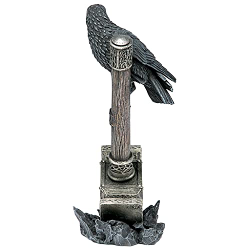 Design Toscano Raven Guardian of Thor's Thunder Hammer Statue