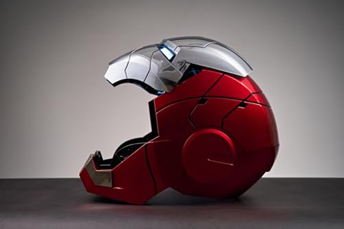 Autoking Iron-Man Helmet Wearable Mark 5 Mask Voice Control Helmet Birthday (Silvery)