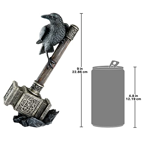 Design Toscano Raven Guardian of Thor's Thunder Hammer Statue
