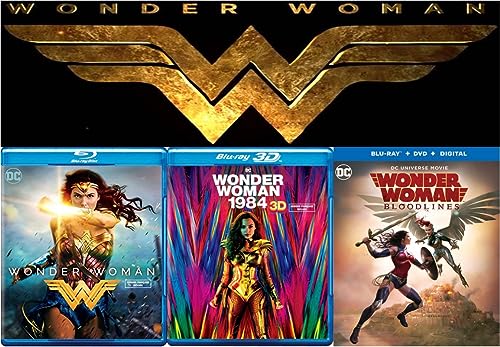 Super Pack Wonder Woman DC Collection: Wonder Woman / Wonder Woman 1984 & Wonder Woman DC Universe Movie: Bloodlines [Blu-ray, 3-Pack] Region 1/A