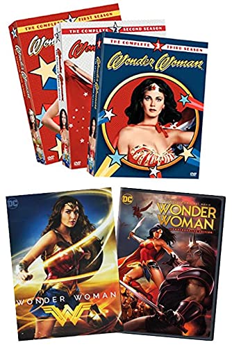 Wonder Woman: The TV & Movie DVD Collection – Wonder Woman: The Complete Series (Season 1 / Season 2 / Season 3) [Lynda Carter] / Wonder Woman Animated Movie [Keri Russel] / Wonder Woman [Gal Gadot]