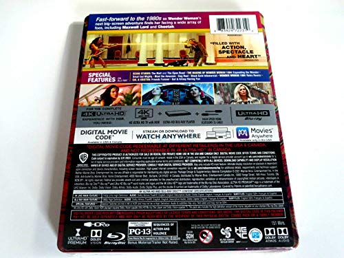 DC Wonder Woman 1984 WW84 Best Buy 4K Ultra HD Blu-ray Collectible STEELBOOK