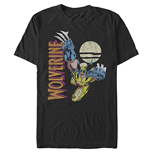 Marvel Men's Universe Wolverine Night T-Shirt, Black, XX-Large