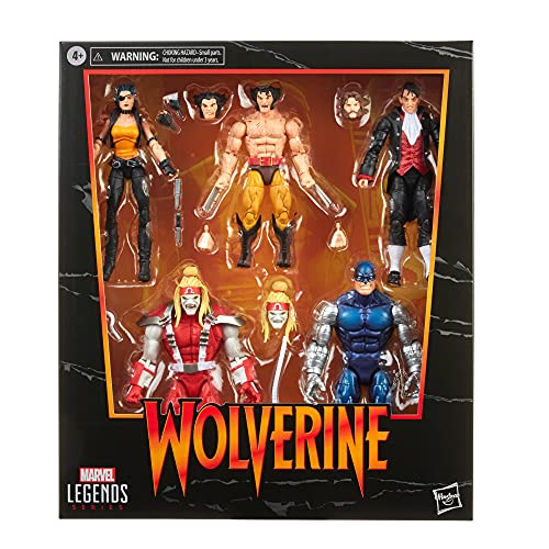 Marvel Legends Series Wolverine 5-Pack, Includes Omega Red, Cyber, Callisto, Jason Wyngarde, 13 Accessories - Amazon Exclusive