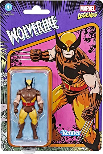 Hasbro Marvel Legends Series 3.75-inch Retro 375 Collection Wolverine Action Figure Toy