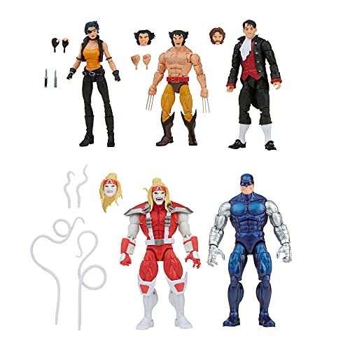 Marvel Legends Series Wolverine 5-Pack, Includes Omega Red, Cyber, Callisto, Jason Wyngarde, 13 Accessories - Amazon Exclusive