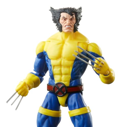 Marvel Legends Series X-Men Classic Wolverine 6-inch Action Figure Toy, 4+ Years, 3 Accessories