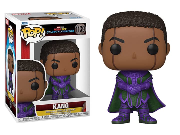 POP Marvel: Ant-Man and The Wasp: Quantumania - Kang Funko Vinyl Figure (Bundled with Compatible Box Protector Case), Multicolor, 3.75 inches