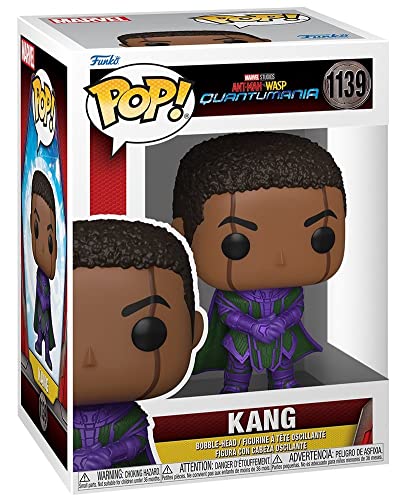 POP Marvel: Ant-Man and The Wasp: Quantumania - Kang Funko Vinyl Figure (Bundled with Compatible Box Protector Case), Multicolor, 3.75 inches
