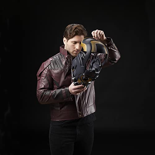 Marvel Legends Series Star-Lord Premium Electronic Roleplay Helmet with Light and Sound FX, Guardians of The Galaxy Adult Roleplay Gear