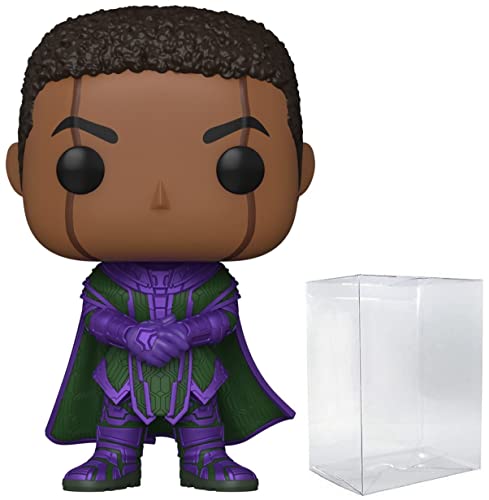 POP Marvel: Ant-Man and The Wasp: Quantumania - Kang Funko Vinyl Figure (Bundled with Compatible Box Protector Case), Multicolor, 3.75 inches