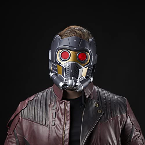 Marvel Legends Series Star-Lord Premium Electronic Roleplay Helmet with Light and Sound FX, Guardians of The Galaxy Adult Roleplay Gear