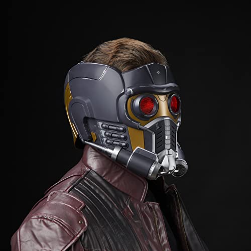 Marvel Legends Series Star-Lord Premium Electronic Roleplay Helmet with Light and Sound FX, Guardians of The Galaxy Adult Roleplay Gear