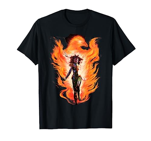 Marvel X-Men Rise Of The Dark Phoenix Flames Graphic T-Shirt T-Shirt
