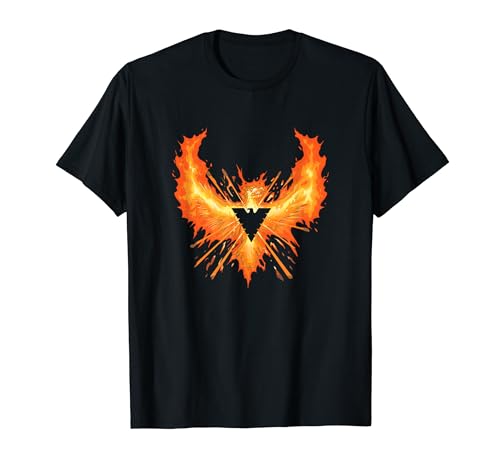 Marvel X-Men Phoenix Force Wings Spread In Flames Logo T-Shirt