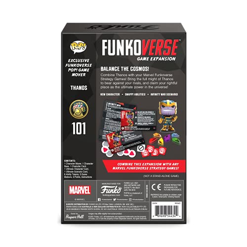 Funko Funkoverse Marvel 101 Thanos Light Strategy Board Game - Ages 10+, 2-4 Players, Collectible Vinyl Figure