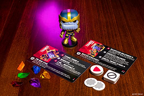 Funko Funkoverse Marvel 101 Thanos Light Strategy Board Game - Ages 10+, 2-4 Players, Collectible Vinyl Figure