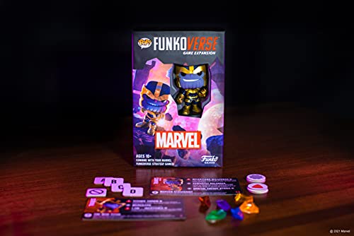 Funko Funkoverse Marvel 101 Thanos Light Strategy Board Game - Ages 10+, 2-4 Players, Collectible Vinyl Figure