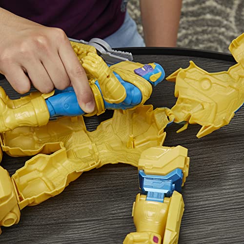 Avengers Hasbro Marvel Mech Strike 9-inch Action Figure Toy Infinity Mech Suit Thanos and Blade Weapon Accessory, for Kids Ages 4 and Up