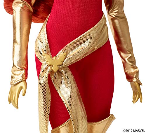 Barbie Collector Marvel Dark Phoenix Barbie Doll, 11.5-inch, Red Hair