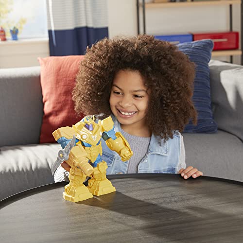 Avengers Hasbro Marvel Mech Strike 9-inch Action Figure Toy Infinity Mech Suit Thanos and Blade Weapon Accessory, for Kids Ages 4 and Up