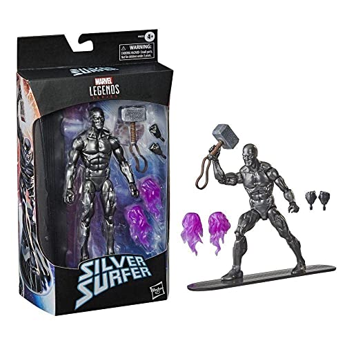 Hasbro Marvel Legends Series Avengers 15-cm Collectible Action Figure Toy Silver Surfer with 6 Accessories
